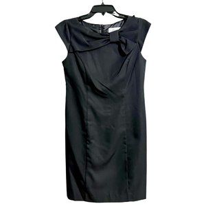 pinstripe dress / cap sleeve / professional / office appropriate
